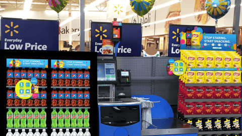 PepsiCo Walmart 'Stop Staring' Checkout Signage
